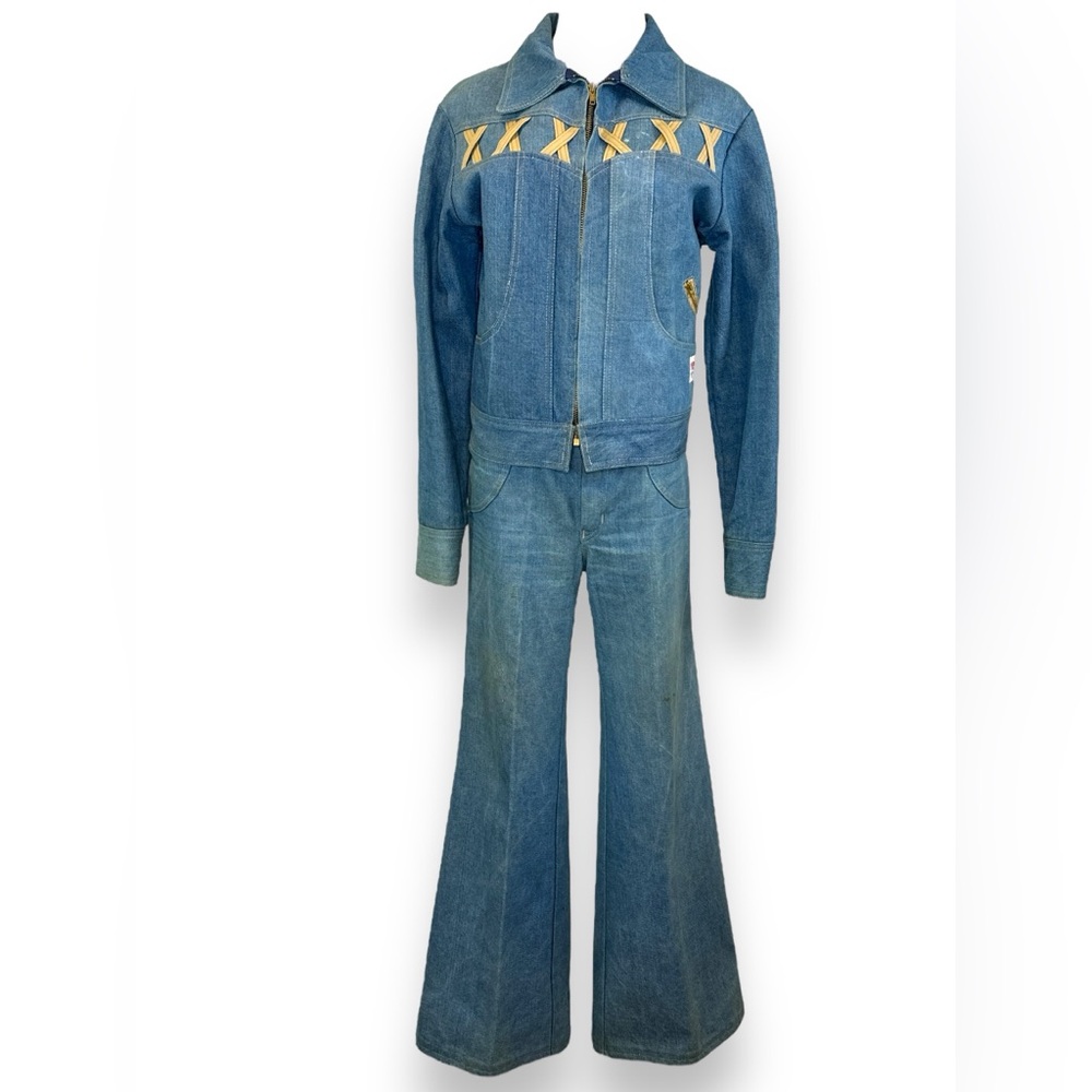 1970s Paris Blue Denim Set